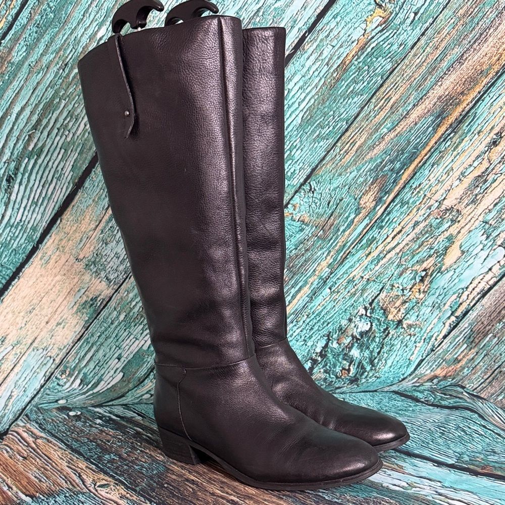 Crown Vintage Black Over the Knee Boots